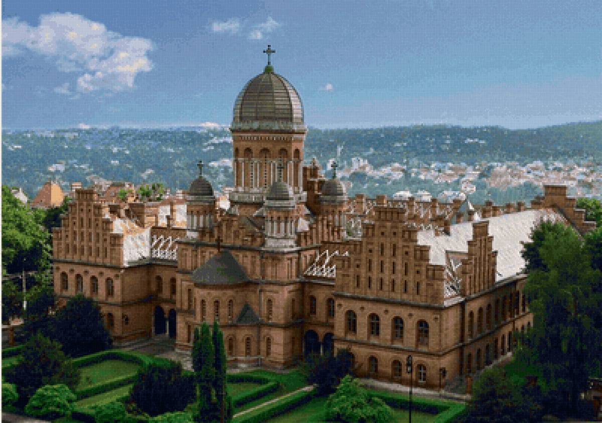 Церковь Трёх Святителей - религия, архитектура, храм, пейзаж, собор, церковь - предпросмотр