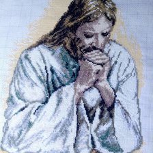 Схема вышивки «Ісус молиттся.20.25(250×185)»