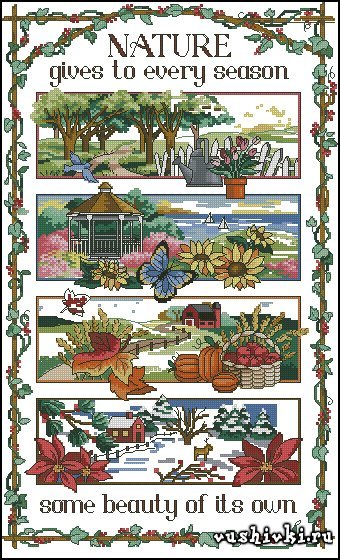 Времена года - лето, зима, времена года, весна, осень - оригинал