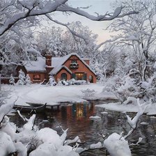 Схема вышивки «Дом»