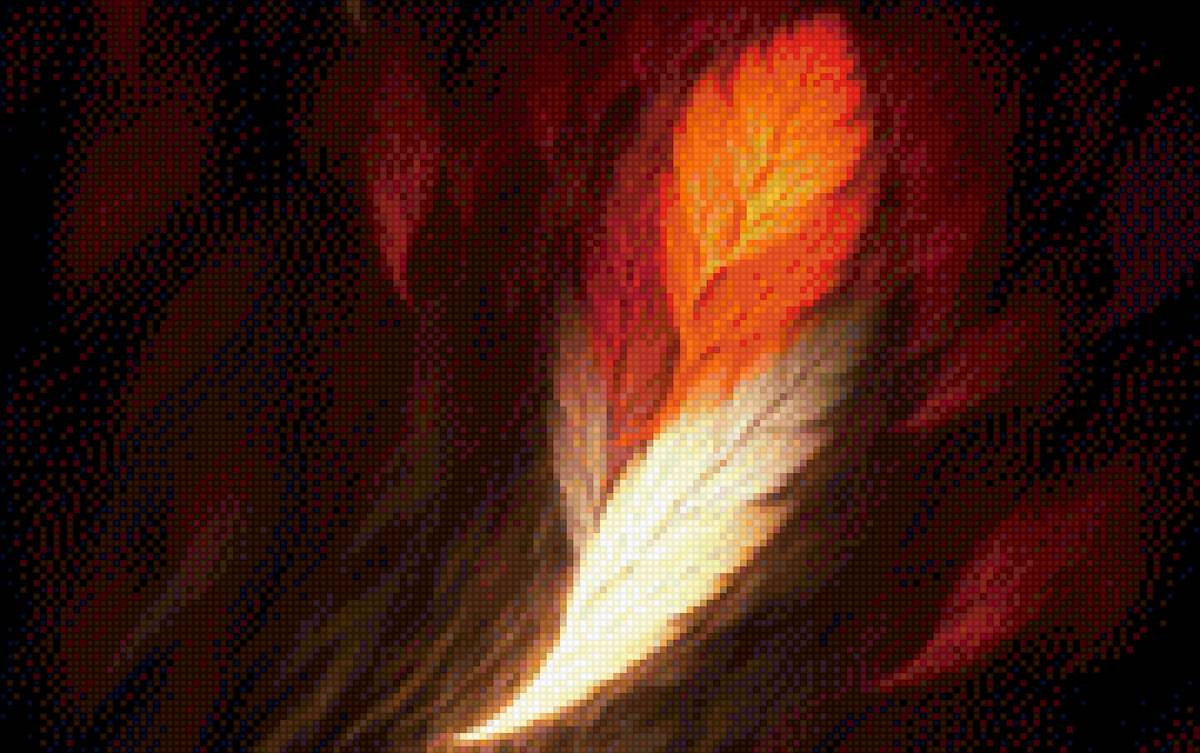 Перо феникса - птицы, феникс, перо - предпросмотр