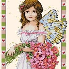 Схема вышивки «Pretty Spring Fairy»