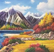 Схема вышивки «Mountain Landscape»
