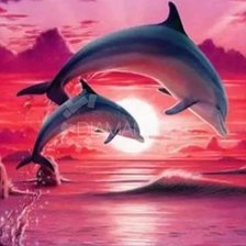Схема вышивки «Delfines»