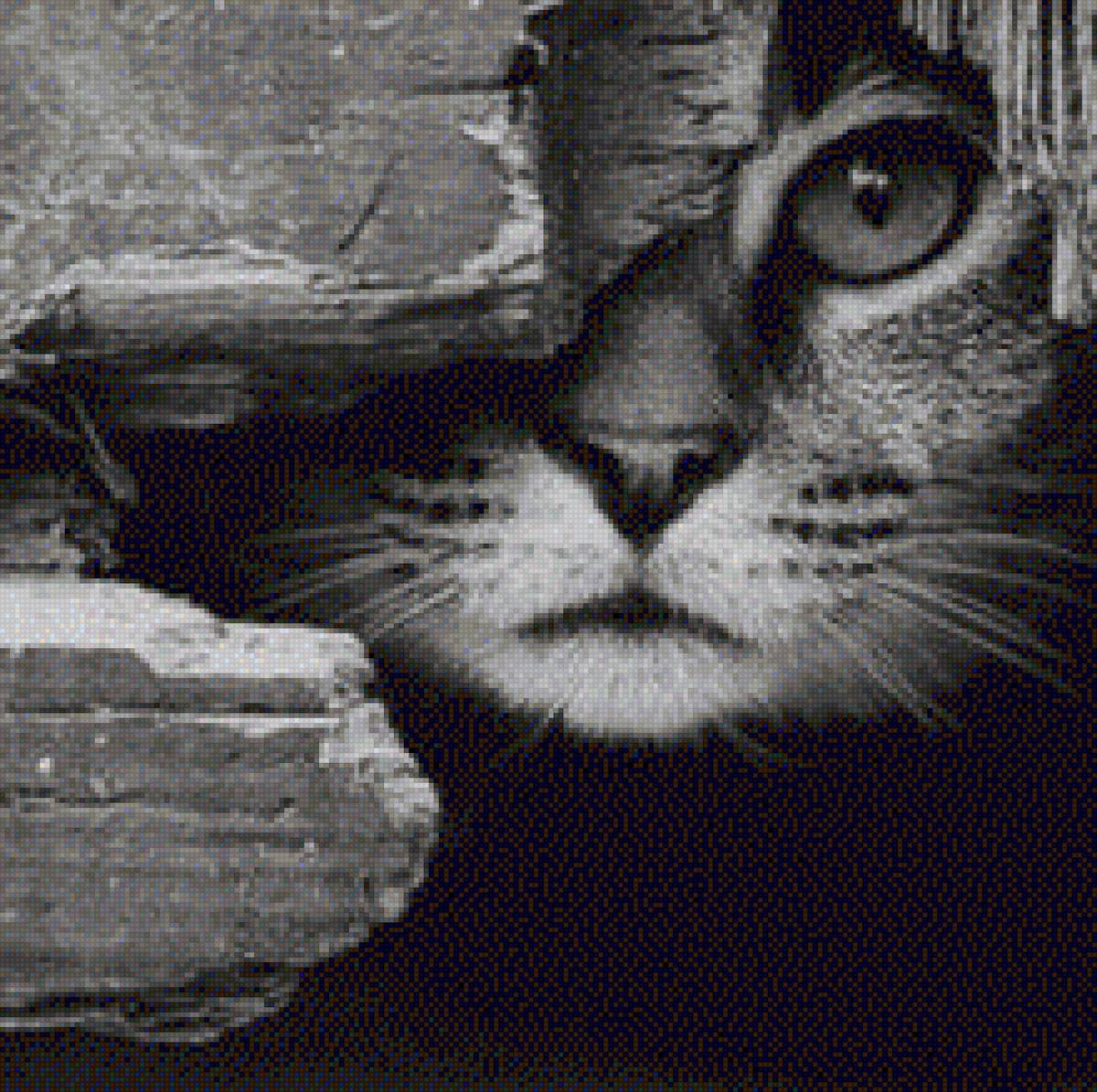 gato escondido - almohadón - предпросмотр