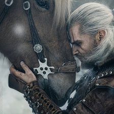 Схема вышивки «Геральт из Ривии»