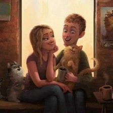 Схема вышивки «Семья»