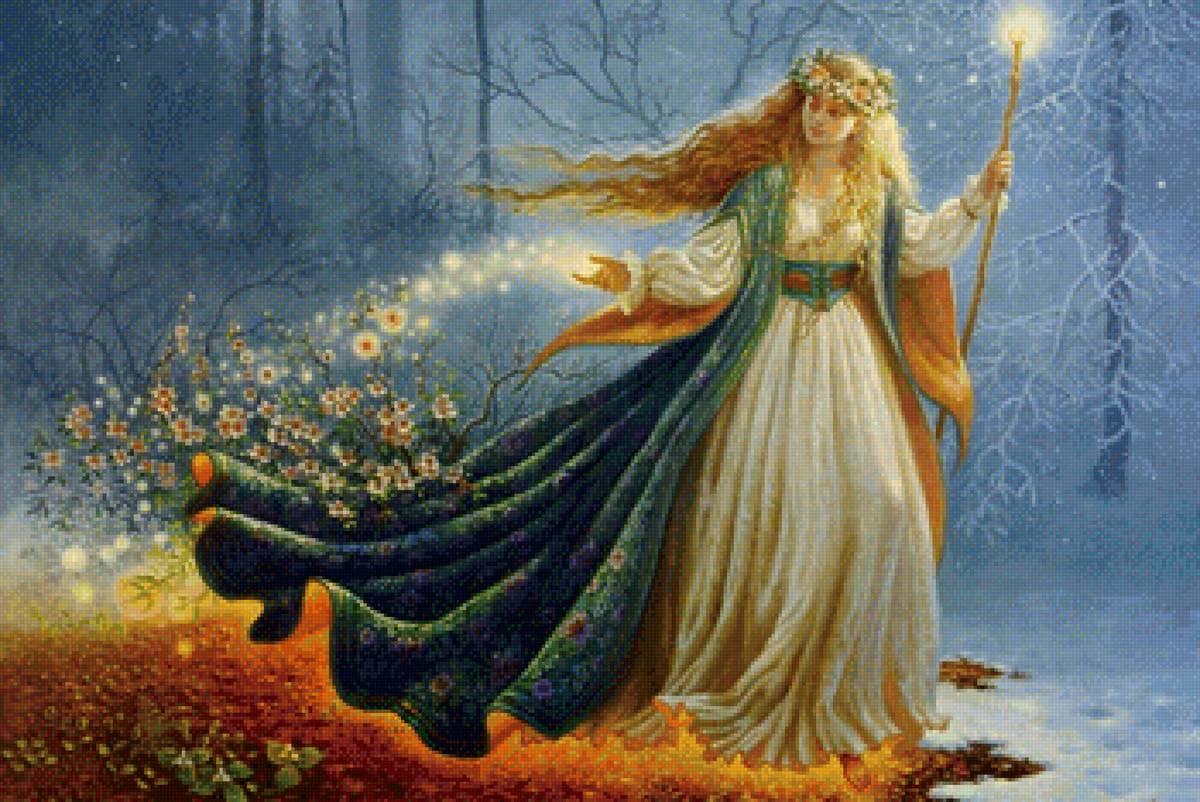 Дева - фэнтози, люди - предпросмотр