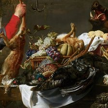 Схема вышивки «ФРАНС СНЕЙДЕРС. НАТЮРМОРТ С ОХОТНИКОМ»