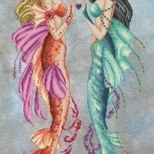 Схема вышивки «Mermaids»