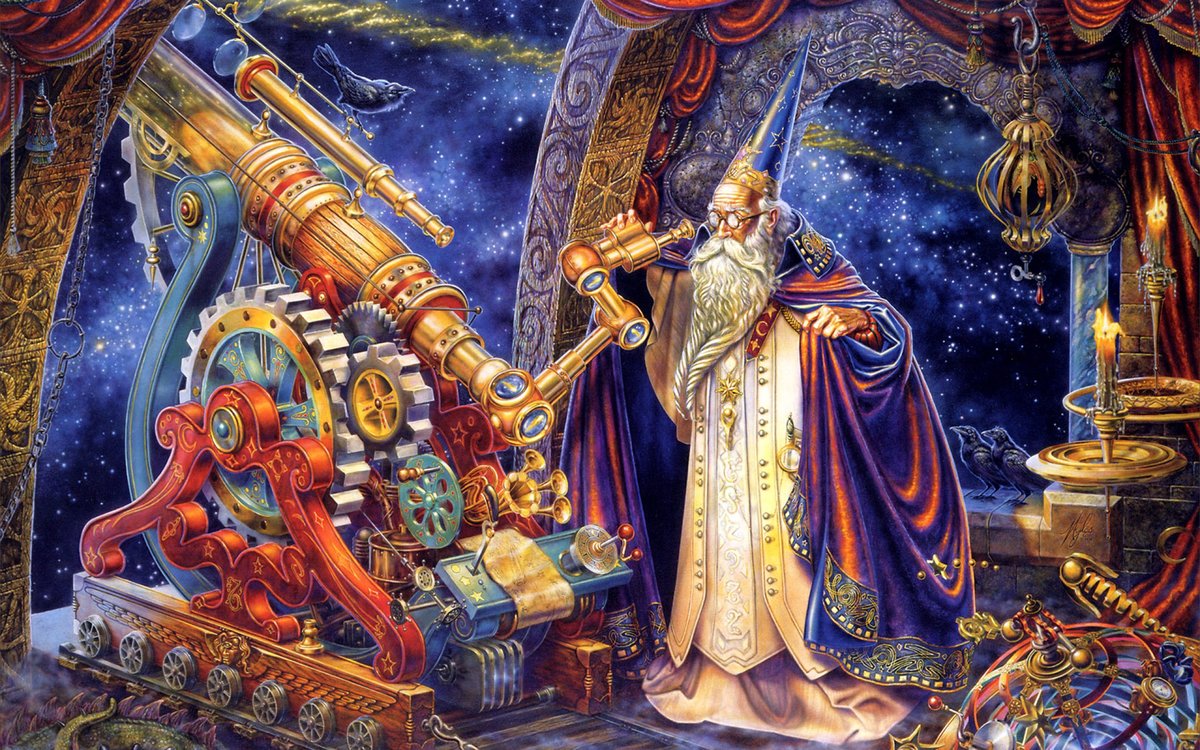 волшебник - сказка, магия, волшебник, дом, человек - оригинал