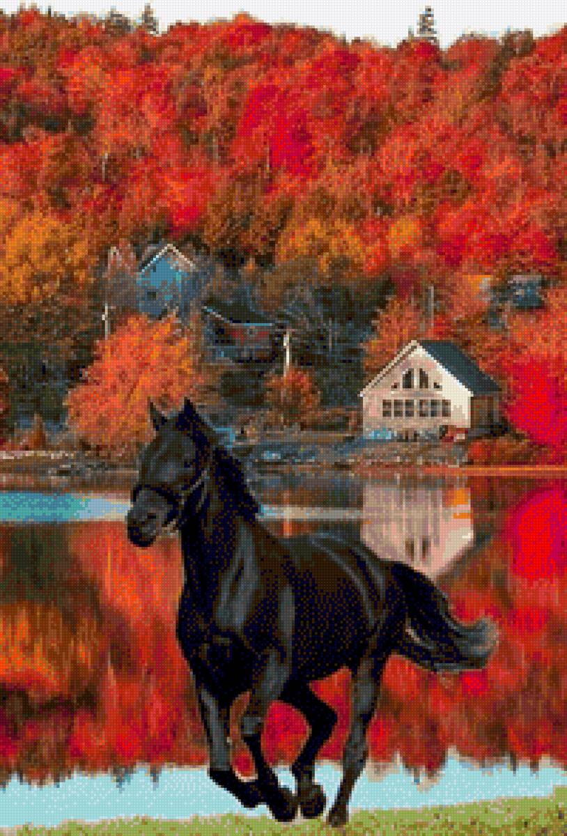 Black Knight Horse - horse - предпросмотр