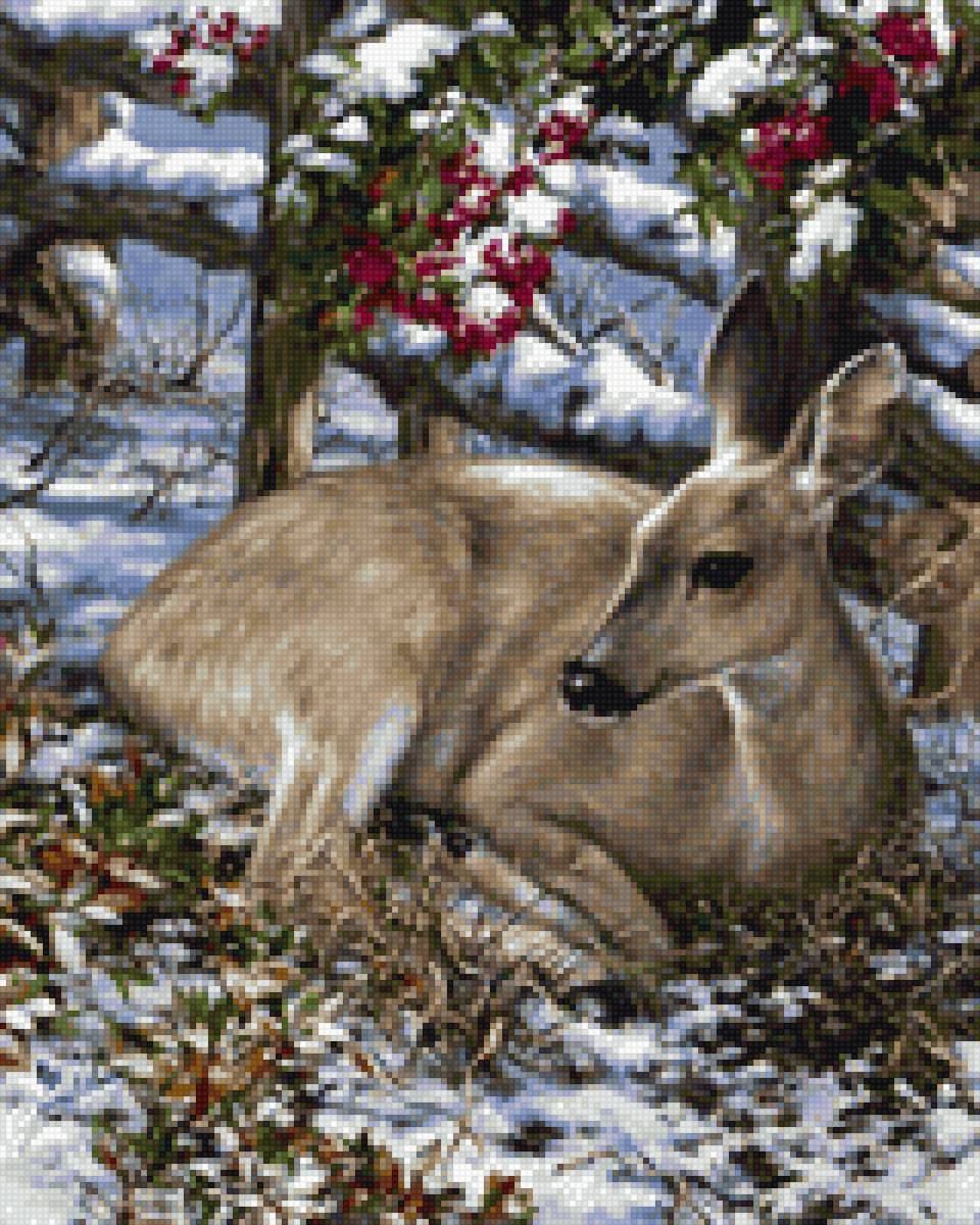 "Лань"работа художника Дона Гельсингер (Dona Gelsinger) - предпросмотр