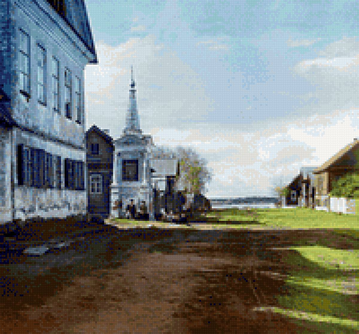 Путешествие по Волге. Проскудин-Горский - волга, россия, пейзаж, старина, двор - предпросмотр