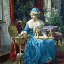 Схема вышивки «dame»