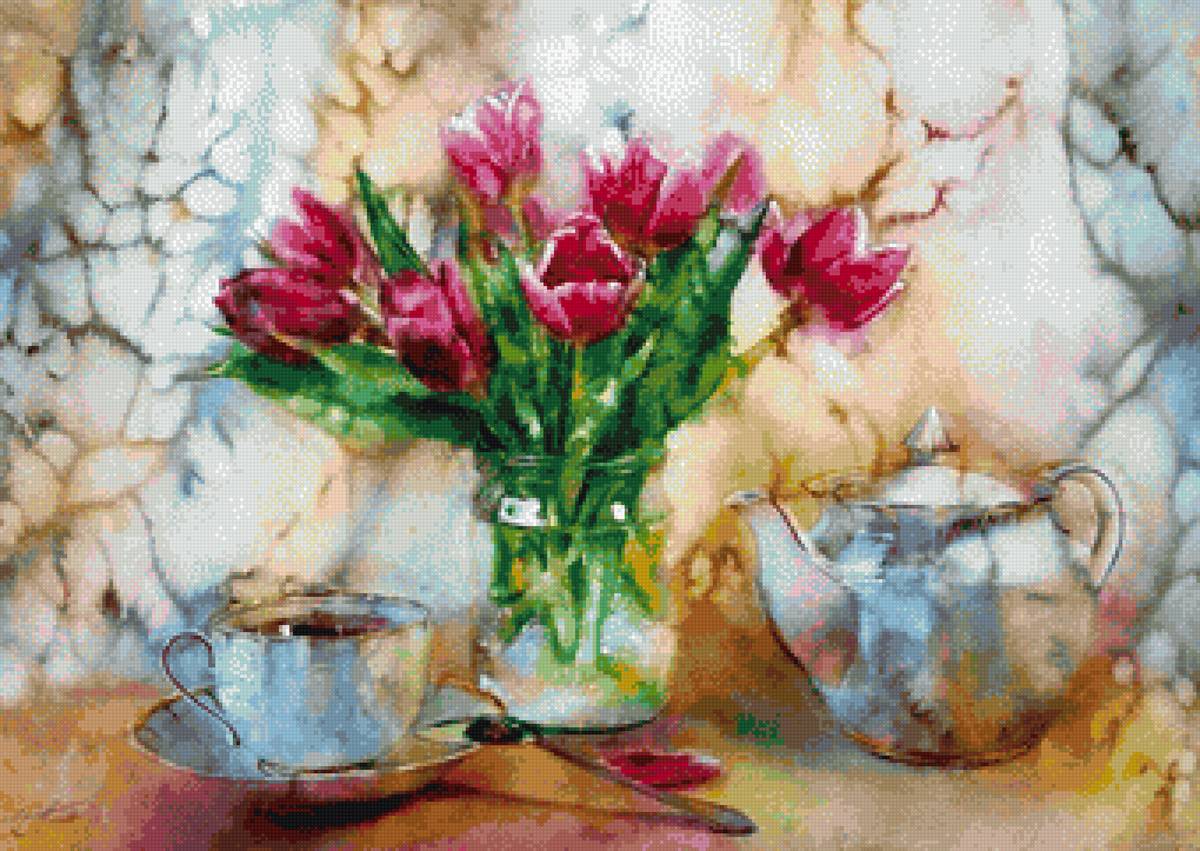 №2276177 - пнк, цветы, акварель - предпросмотр