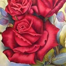 Схема вышивки «Роза»