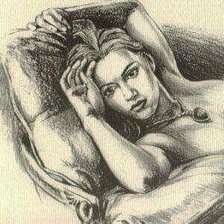 Схема вышивки «Юная Роуз. Набросок»