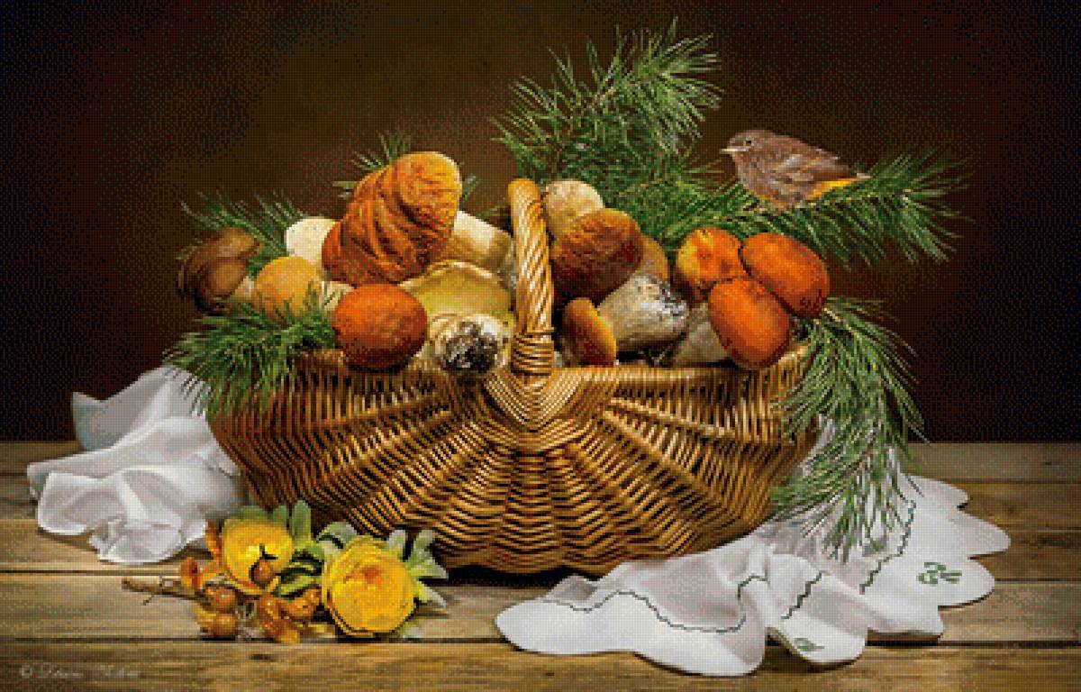 грибы - натюрморт - предпросмотр