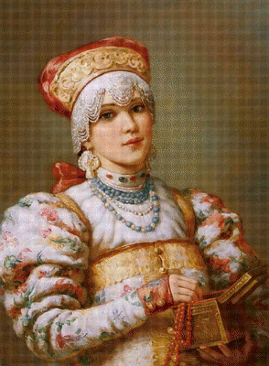 красавица - портрет - предпросмотр