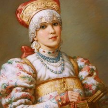 Схема вышивки «красавица»