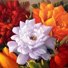 Схема вышивки «Цветы»