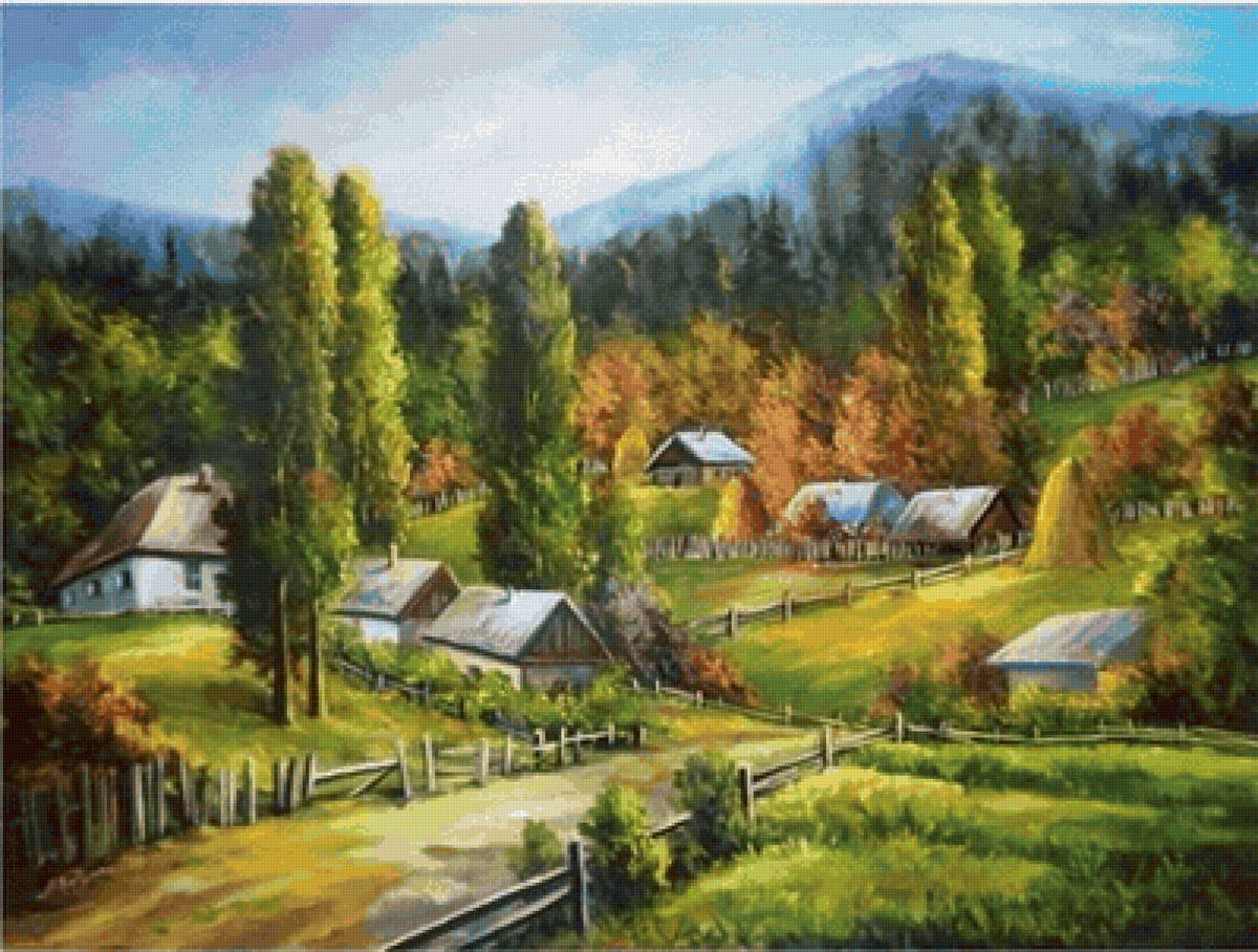 Paisagens rural - paisagens., casa - предпросмотр