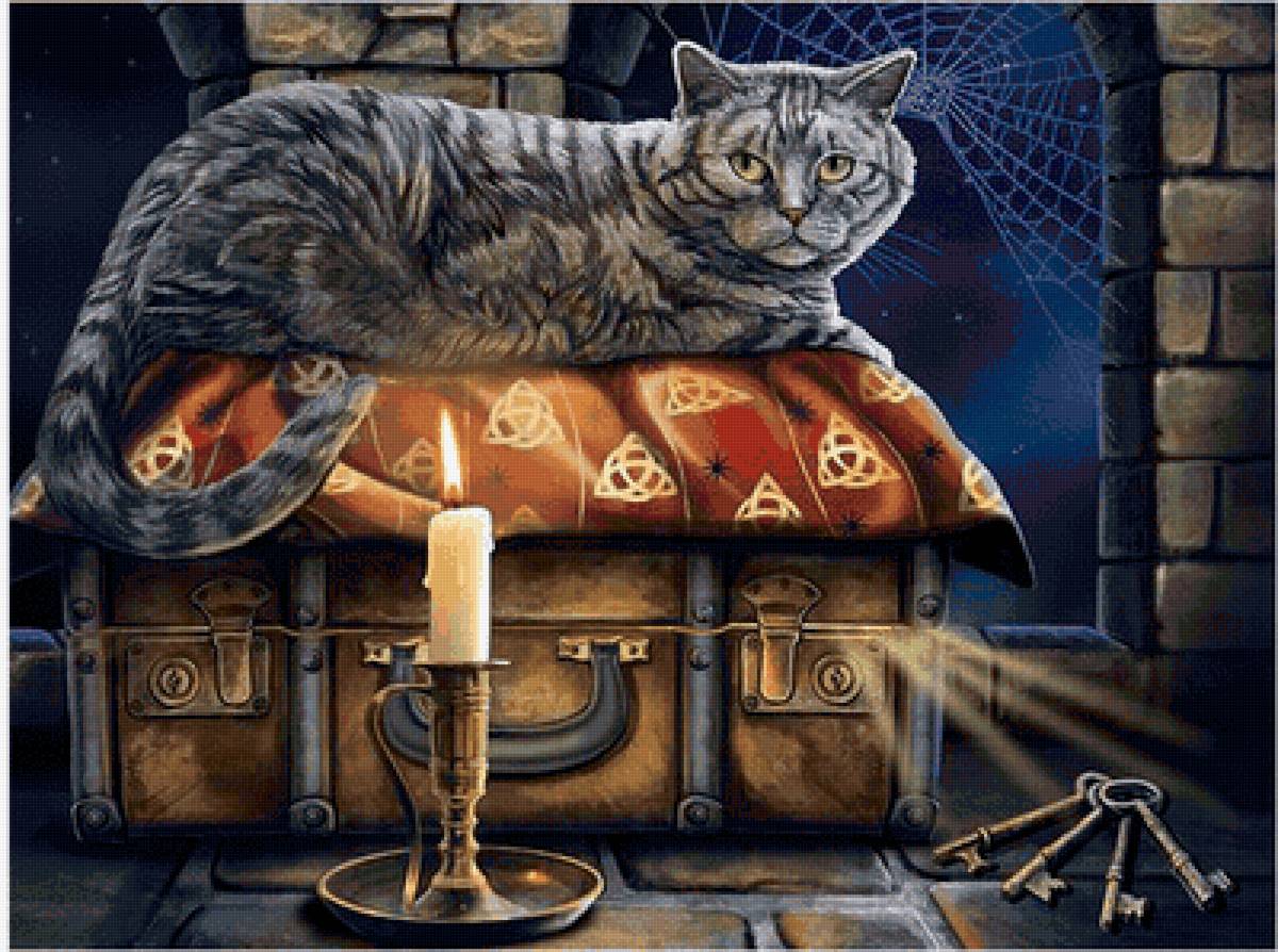 Gato. - animais. ilustração.fantasia. - предпросмотр