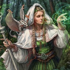 Схема вышивки «колдунья»