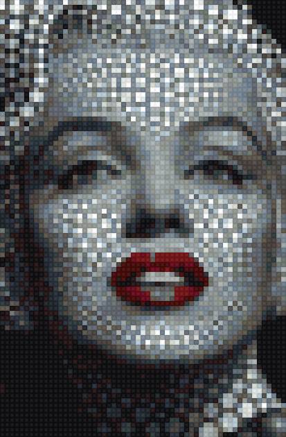 картонная Монро - новая мозаика - предпросмотр