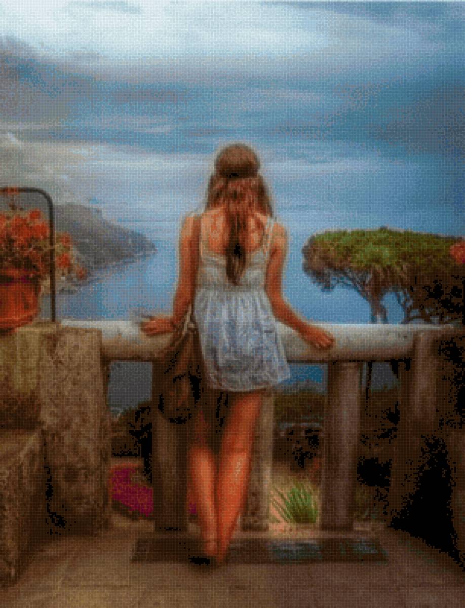 MIRANDO AL MAR - paisaje - предпросмотр