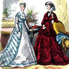 Схема вышивки «2 Ladys»