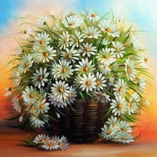 Схема вышивки «Ромашки»