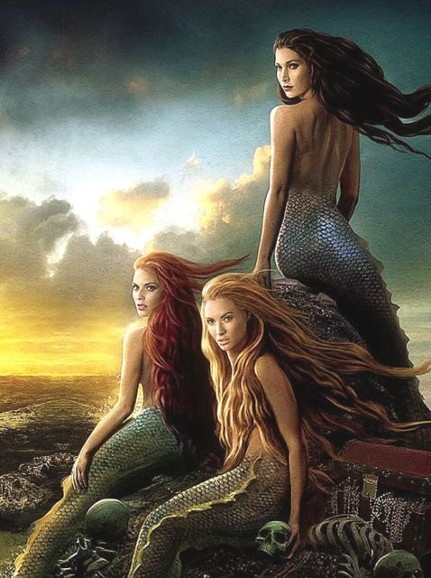 Mermaids - fantasy, mermaid - оригинал