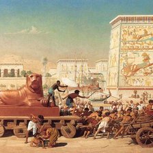 Схема вышивки «ЭДВАРД ДЖОН ПОЙНТЕР. ИЗРАИЛЬ В ЕГИПТЕ»