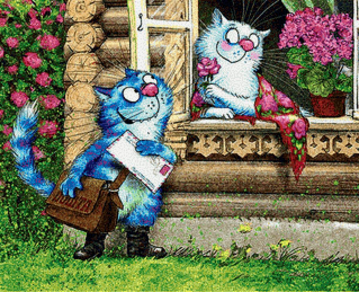 Письмо любви - почта, любовь, природа, окно, котики, письмо - предпросмотр