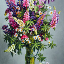 Схема вышивки «Цветы»