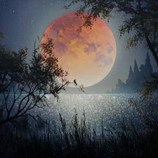 Схема вышивки «Полная луна»