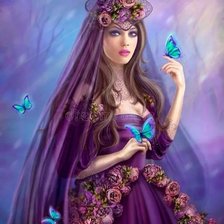 Схема вышивки «Дева»