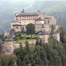 Оригинал схемы вышивки «замок Австрии Festung Hohenwerfen (светлый)» (№2280279)