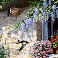 Схема вышивки «Golondrinas3»