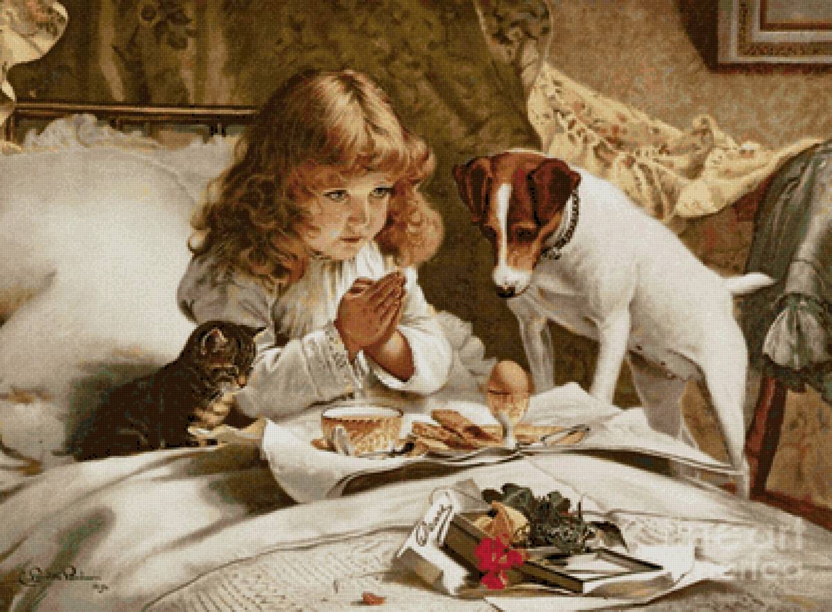 la niña - paisaje - предпросмотр