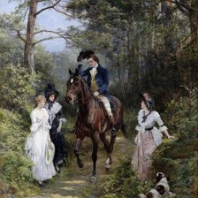 Схема вышивки «На прогулке»