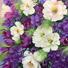 Схема вышивки «Цветы»