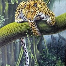 Схема вышивки «Леопард»