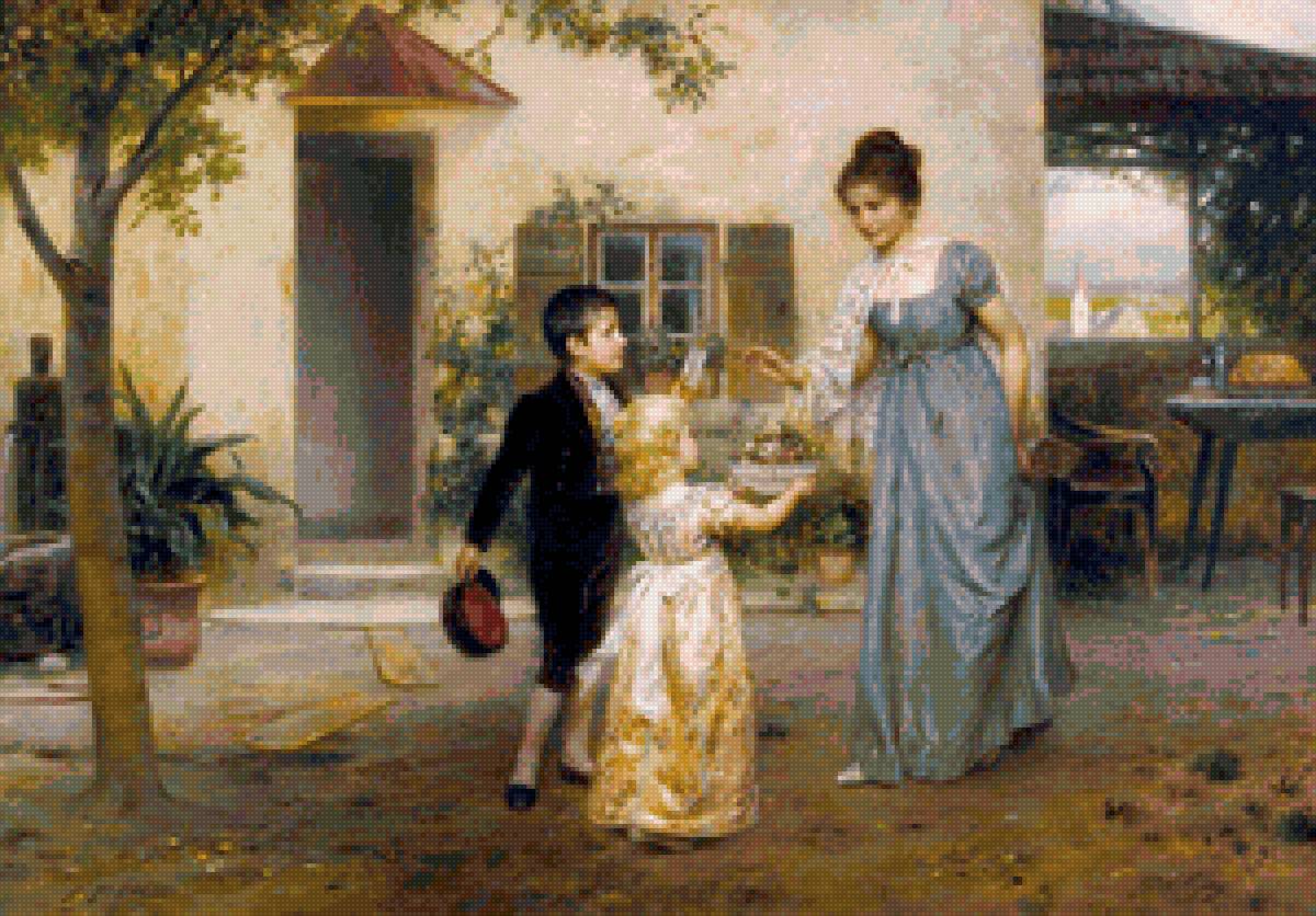 на прогулку - картина - предпросмотр