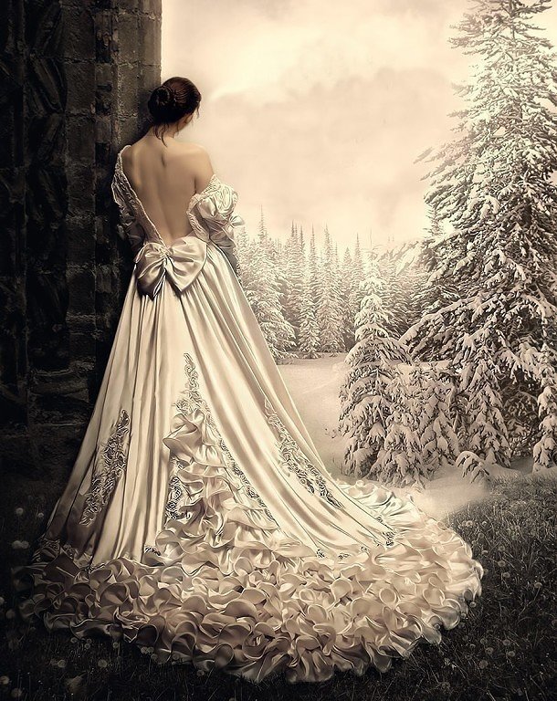 зима - картина - оригинал