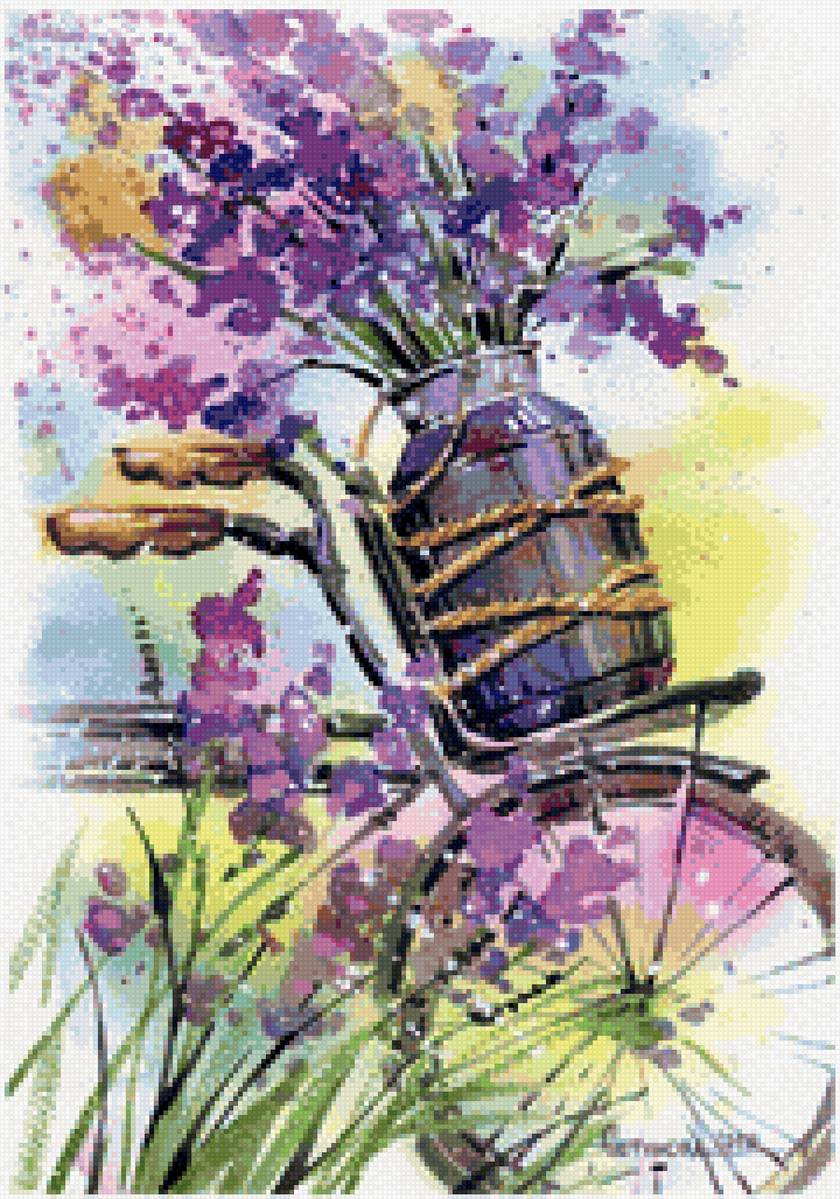 Лето - цветы, велосипед, лето - предпросмотр