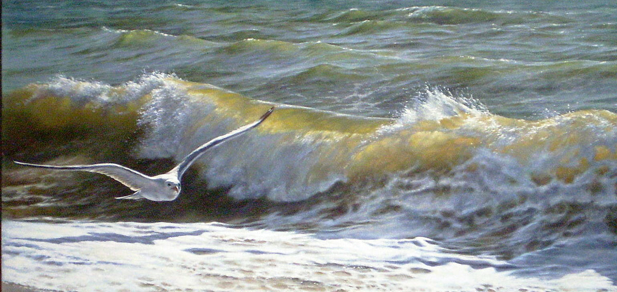 Стихия - море, птица - оригинал