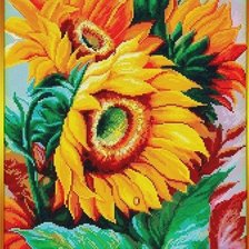 Оригинал схемы вышивки «Sunflower Bouquet» (№2282642)